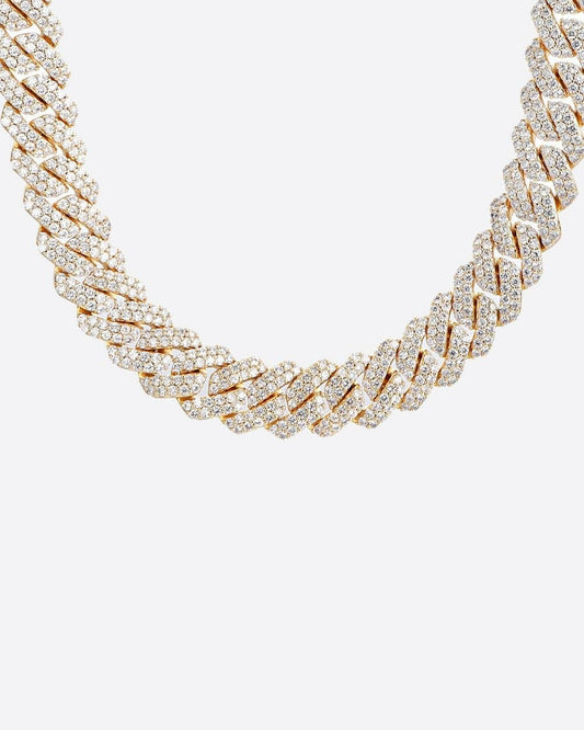 BIG PRONG CHAIN. - 18MM 18K GOLD Chains Evarlox   