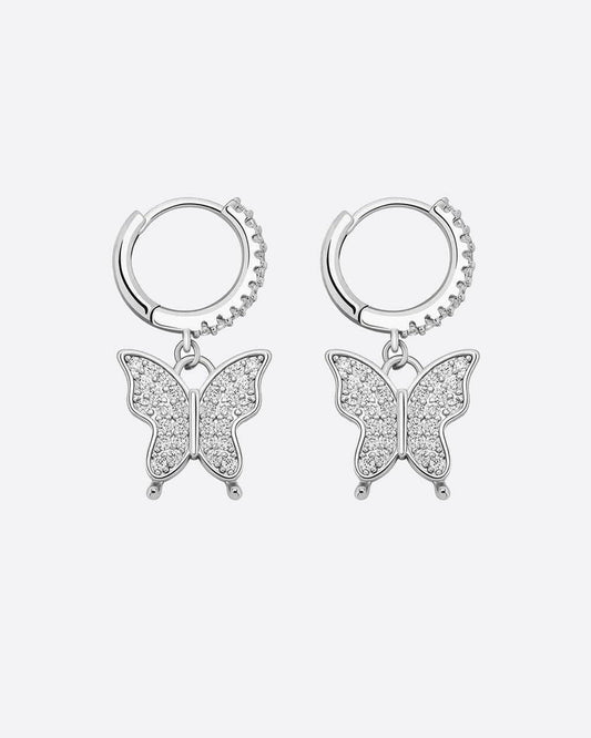 BUTTERFLIES EARRINGS. - WHITE GOLD Earrings Evarlox   