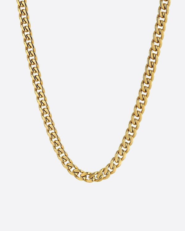 CLEAN CUBANA CHAIN. - 6MM 18K GOLD Chains Evarlox   