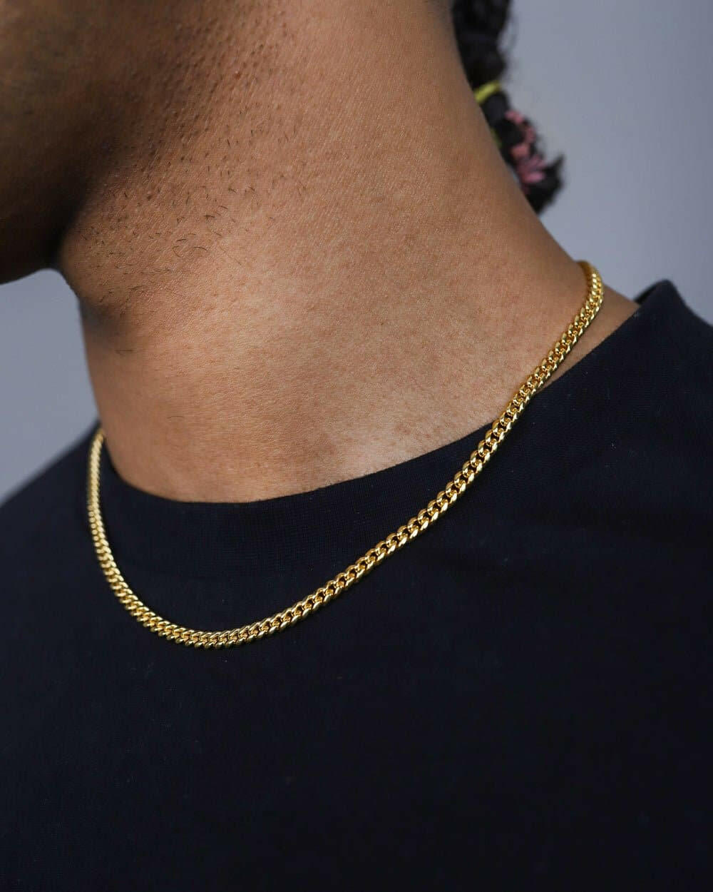 CLEAN CUBANA CHAIN. - 4MM 18K GOLD Chains Evarlox   