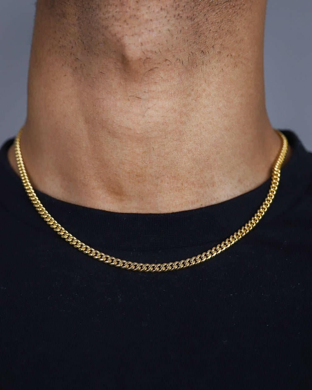 CLEAN CUBANA CHAIN. - 4MM 18K GOLD Chains Evarlox   