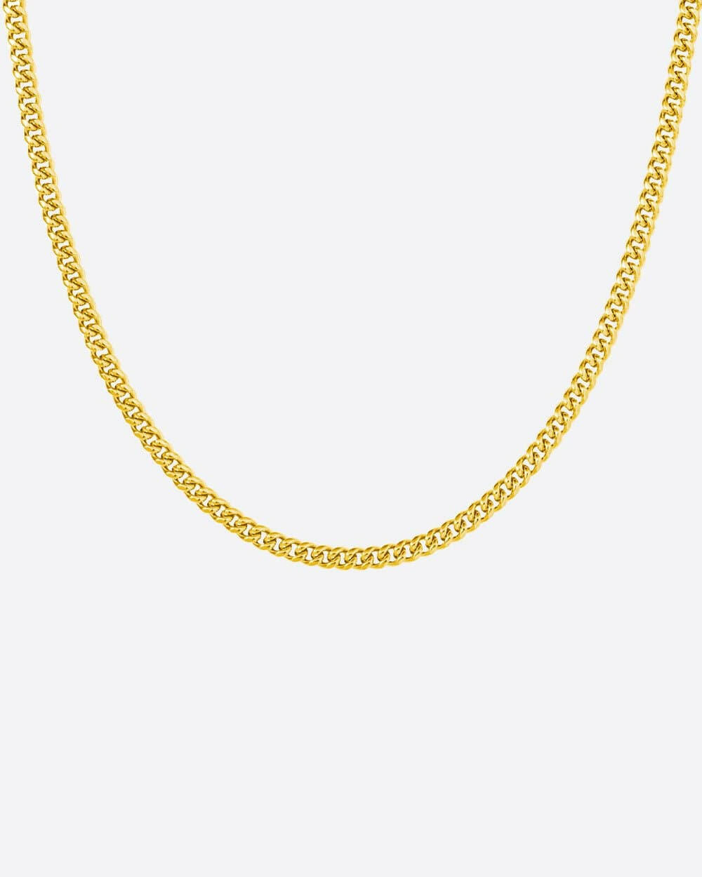 CLEAN CUBANA CHAIN. - 4MM 18K GOLD Chains Evarlox   