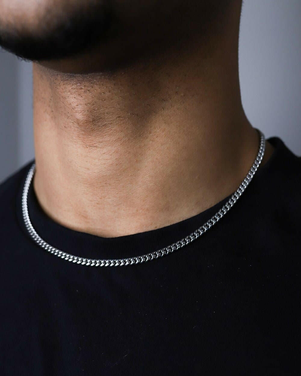 CLEAN CUBANA CHAIN. - 4MM WHITE GOLD Chains Evarlox   