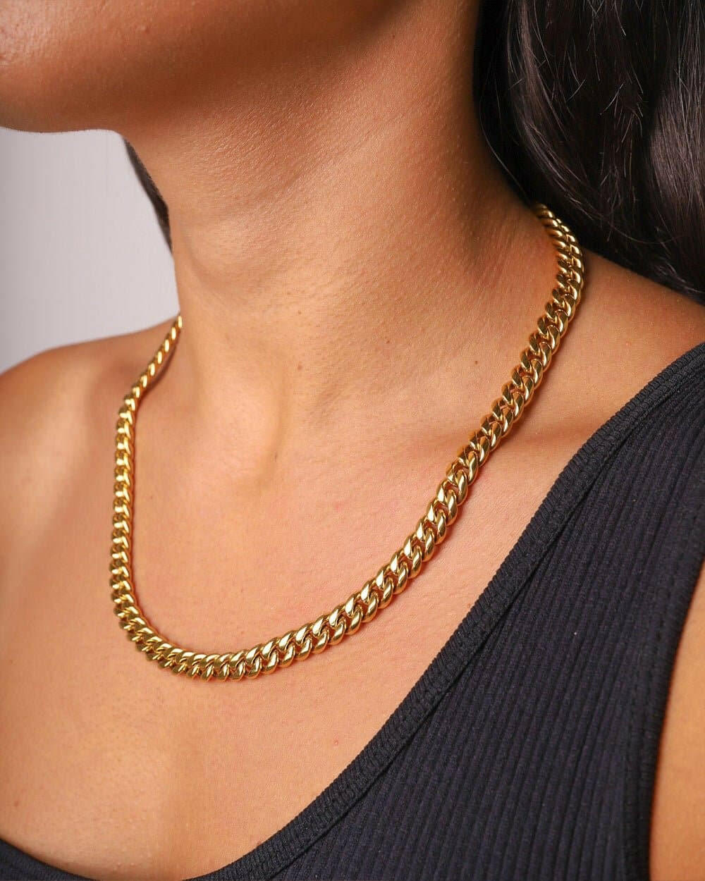 CLEAN CUBANA CHAIN. - 6MM 18K GOLD Chains Evarlox   