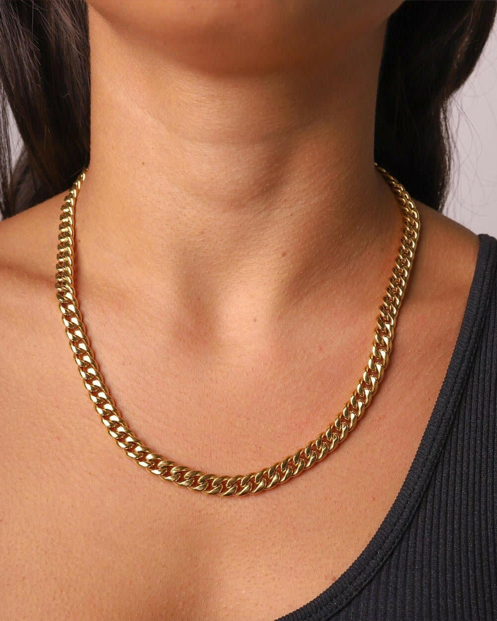 CLEAN CUBANA CHAIN. - 6MM 18K GOLD Chains Evarlox   