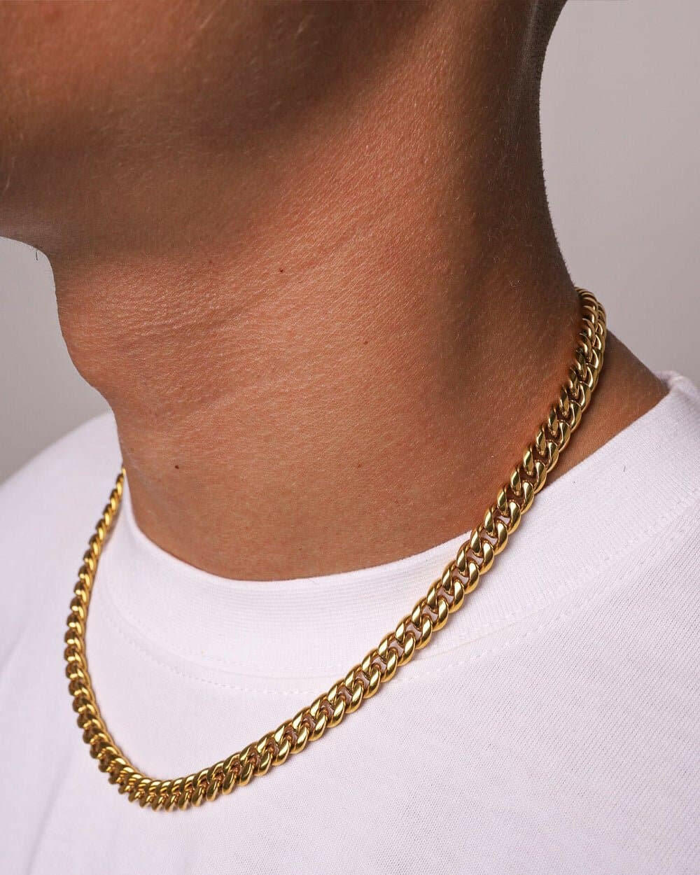 CLEAN CUBANA CHAIN. - 6MM 18K GOLD Chains Evarlox   