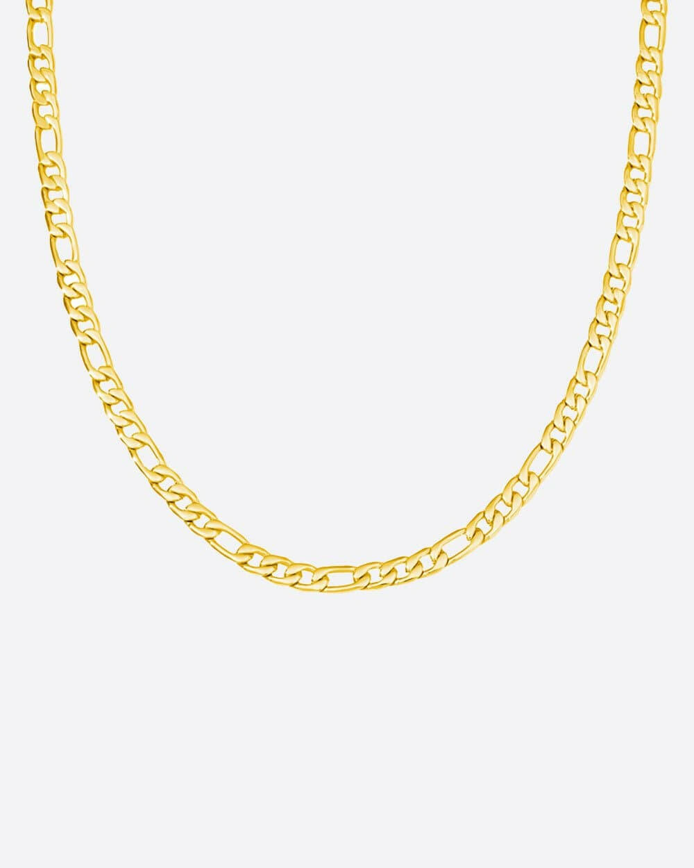 CLEAN FIGARO CHAIN. - 5MM 18K GOLD Chains Evarlox   