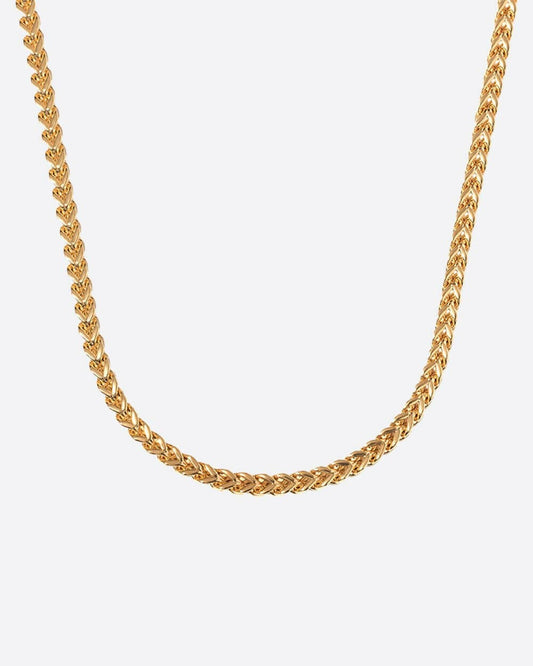 CLEAN FRANCO CHAIN. - 3MM 18K GOLD Chains Evarlox   