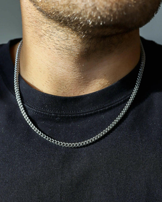 CLEAN FRANCO CHAIN. - 3MM WHITE GOLD Chains Evarlox   