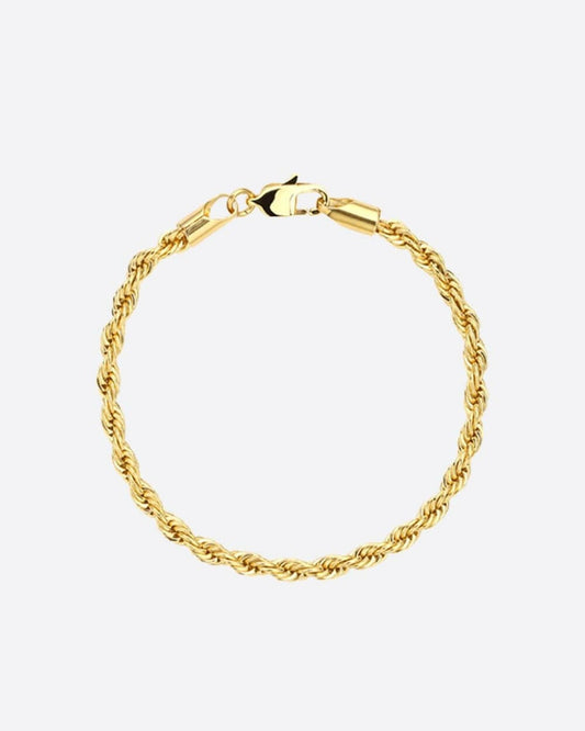 CLEAN ROPE BRACELET. - 3MM 18K GOLD Bracelets Evarlox   