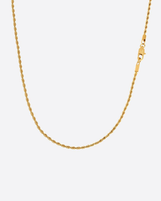 CLEAN ROPE CHAIN. - 2MM 18K GOLD Chains Evarlox   