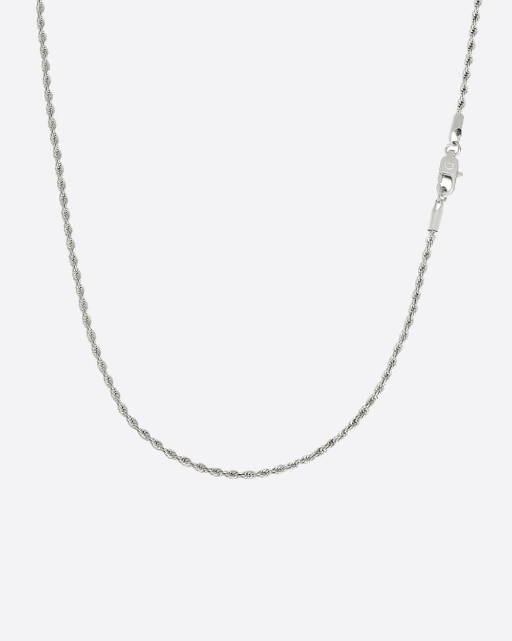 CLEAN ROPE CHAIN. - 2MM WHITE GOLD Chains Evarlox   