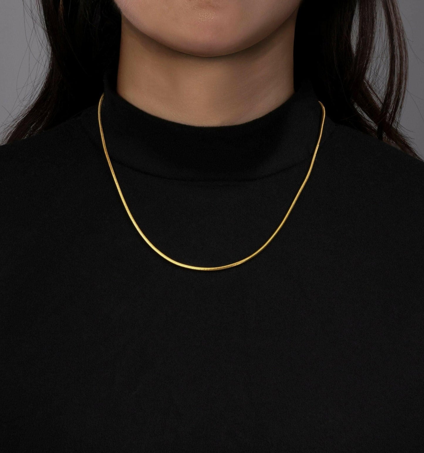 CLEAN SNAKE CHAIN. - 2MM 18K GOLD Chains Evarlox   