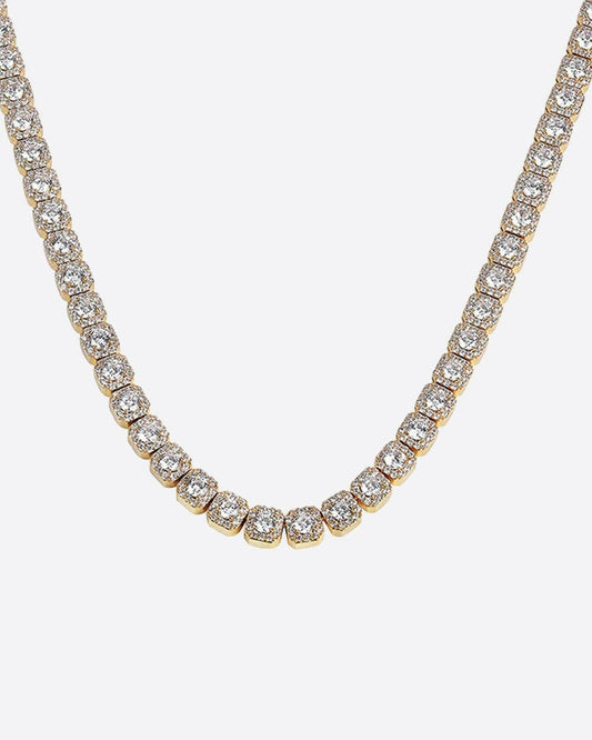 ICED CLUSTERED CHAIN. - 18K GOLD Chains Evarlox   