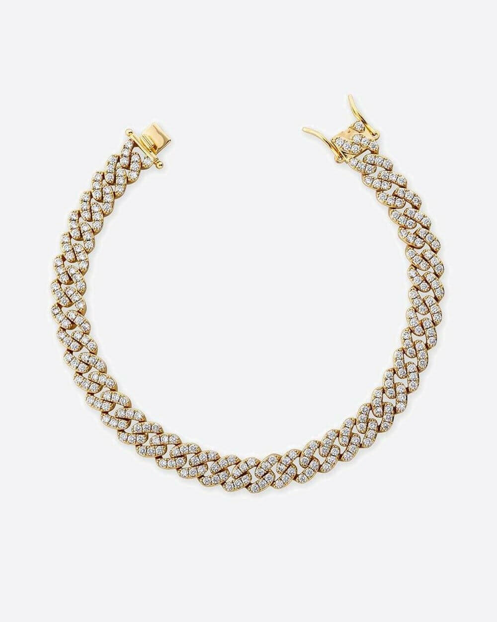 ICED CUBAN ANKLET. - 9MM 18K GOLD Anklet Evarlox   