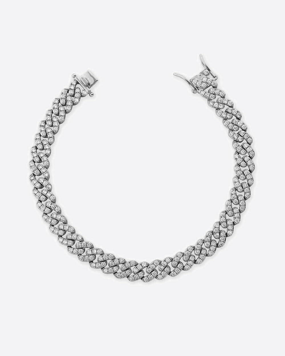 ICED CUBAN ANKLET. - 9MM WHITE GOLD Anklet Evarlox   