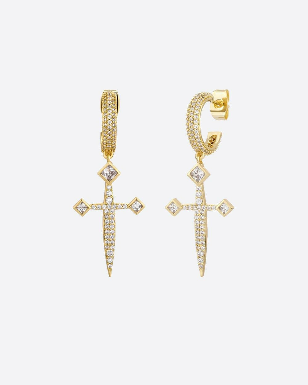 DAGGER EARRINGS. - 18K GOLD Earrings Evarlox   