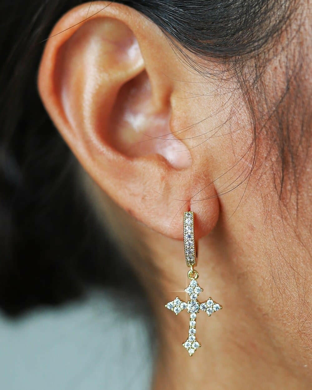 FAITH EARRINGS. - WHITE GOLD Earrings Evarlox   