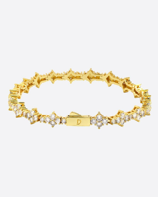 HONEYCOMB BRACELET. - 3MM 18K GOLD Bracelets Evarlox   