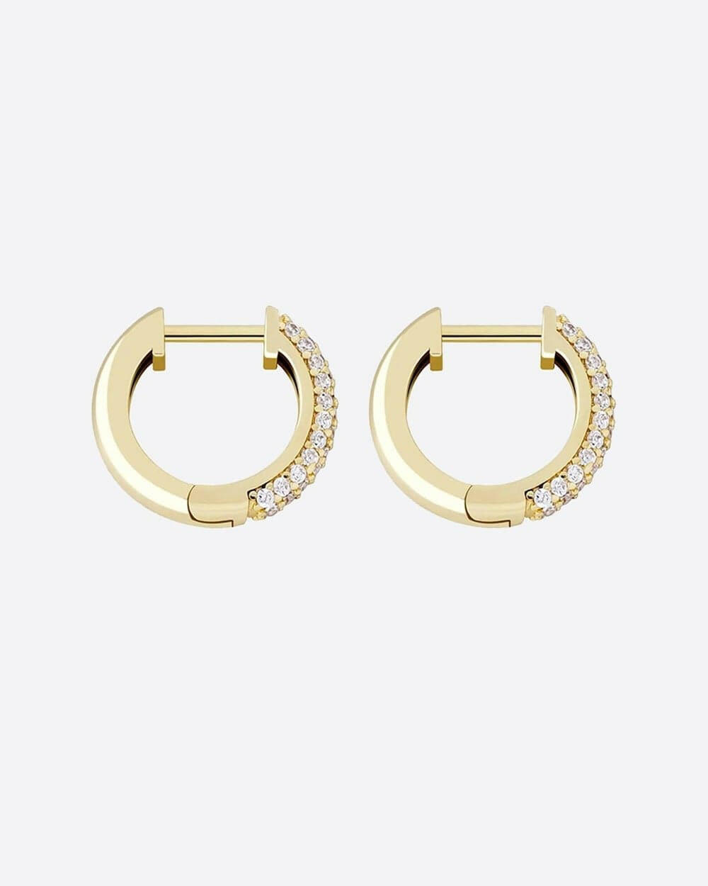 HOOPS EARRINGS 925. - 18K GOLD Earrings Evarlox   