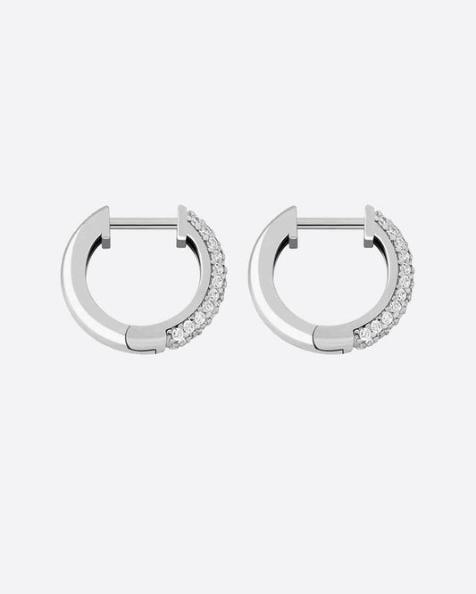 HOOPS EARRINGS 925. - WHITE GOLD Earrings Evarlox   