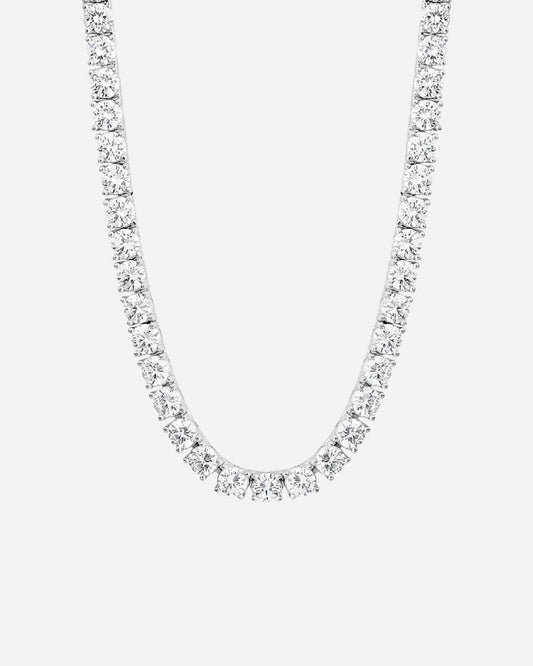 ICE BREAKER CHAIN. - 4MM WHITE GOLD Chains Evarlox   