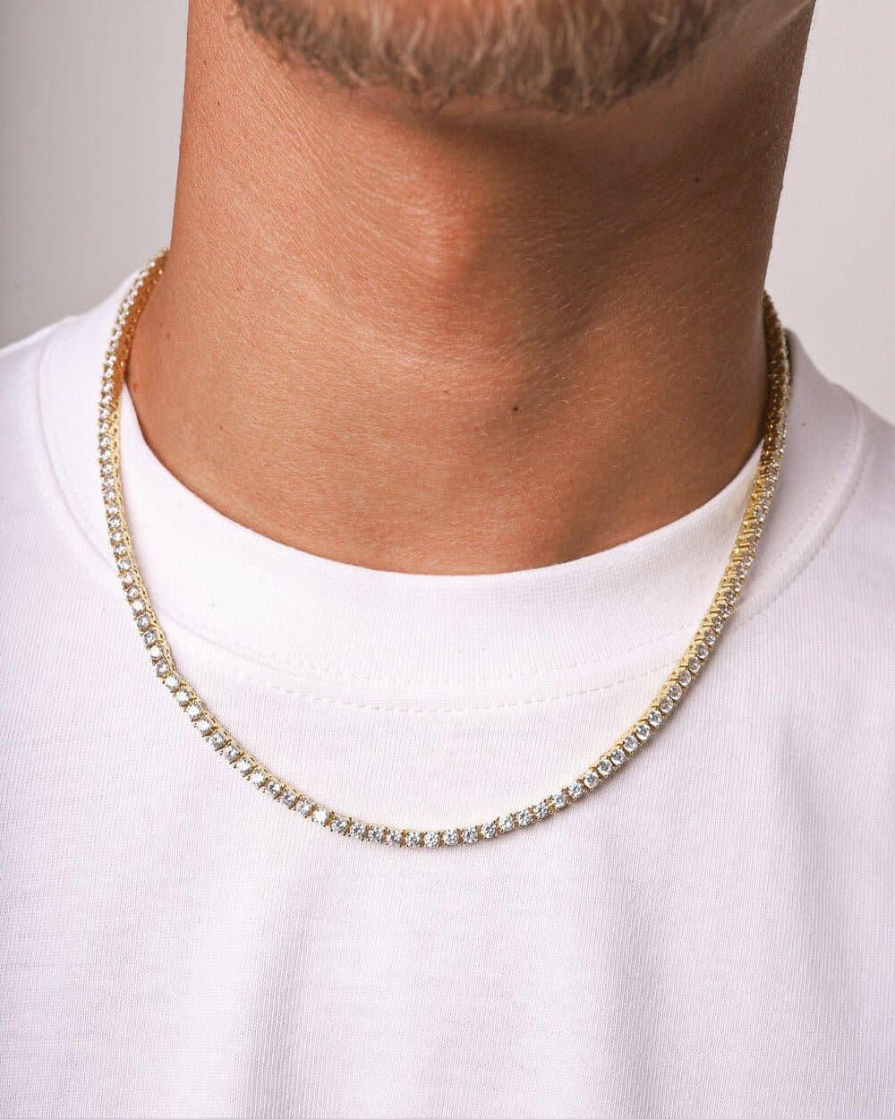 ICE BREAKER CHAIN. - 3MM 18K GOLD Chains Evarlox   