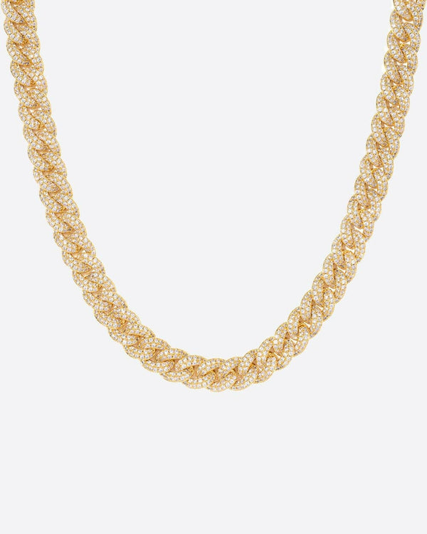 ICED CUBANA CHAIN. - 8MM 18K GOLD Chains Evarlox   