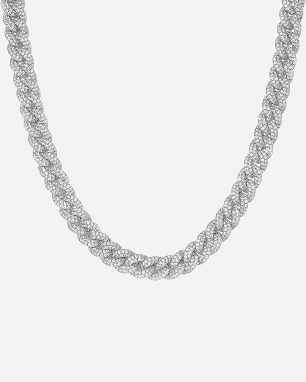 ICED CUBANA CHAIN. - 8MM WHITE GOLD Chains Evarlox   