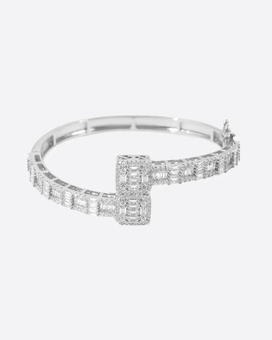 ICY BANGLE BRACELET. - WHITE GOLD Bracelets Evarlox   