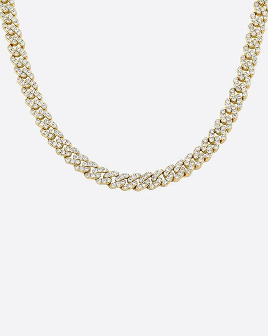 ICY CUBANA CHAIN. - 8MM 18K GOLD Chains Evarlox   