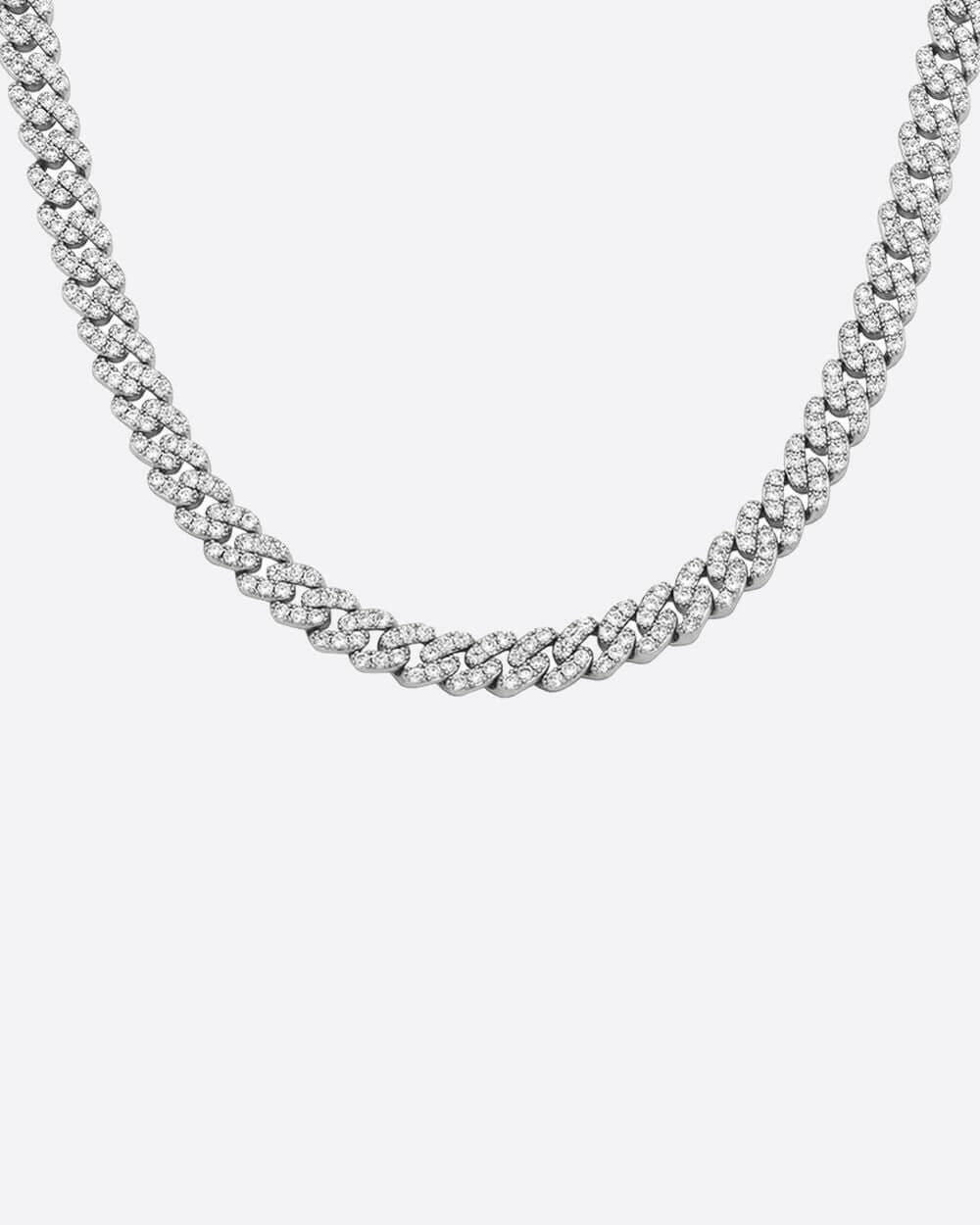 ICY CUBANA CHAIN. - 8MM WHITE GOLD Chains Evarlox   