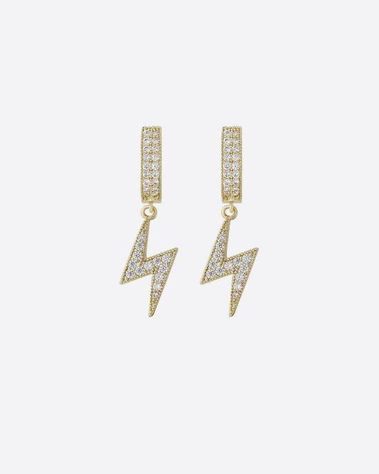 LIGHTNING EARRINGS. - 14K GOLD Earrings Evarlox   