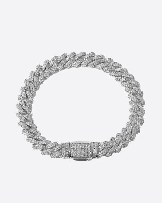 PRONG BRACELET. - 9MM WHITE GOLD Bracelets Evarlox   