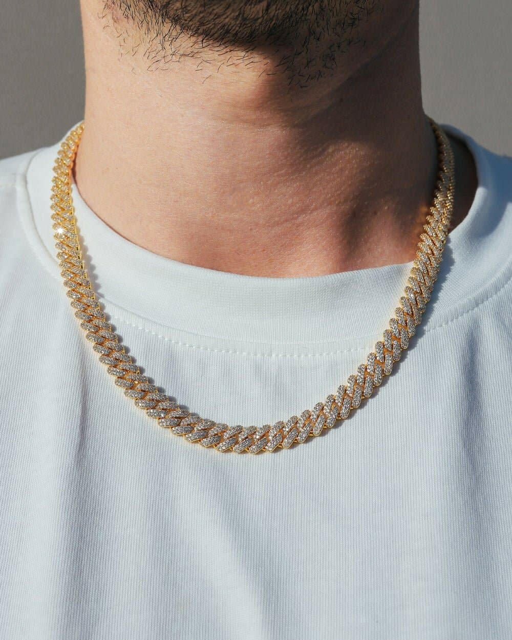 PRONG CHAIN. - 9MM 18K GOLD Chains Evarlox   