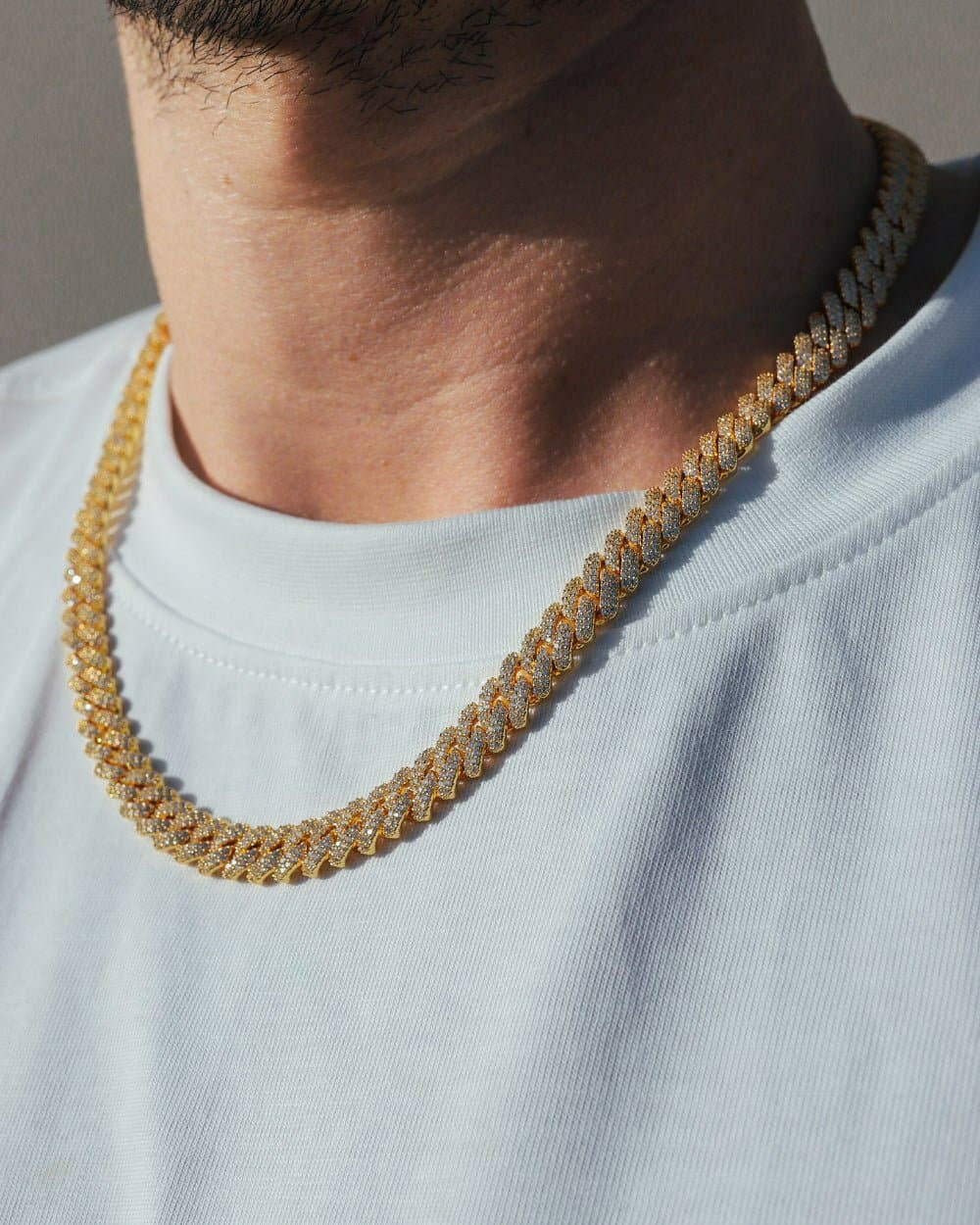 PRONG CHAIN. - 9MM 18K GOLD Chains Evarlox   