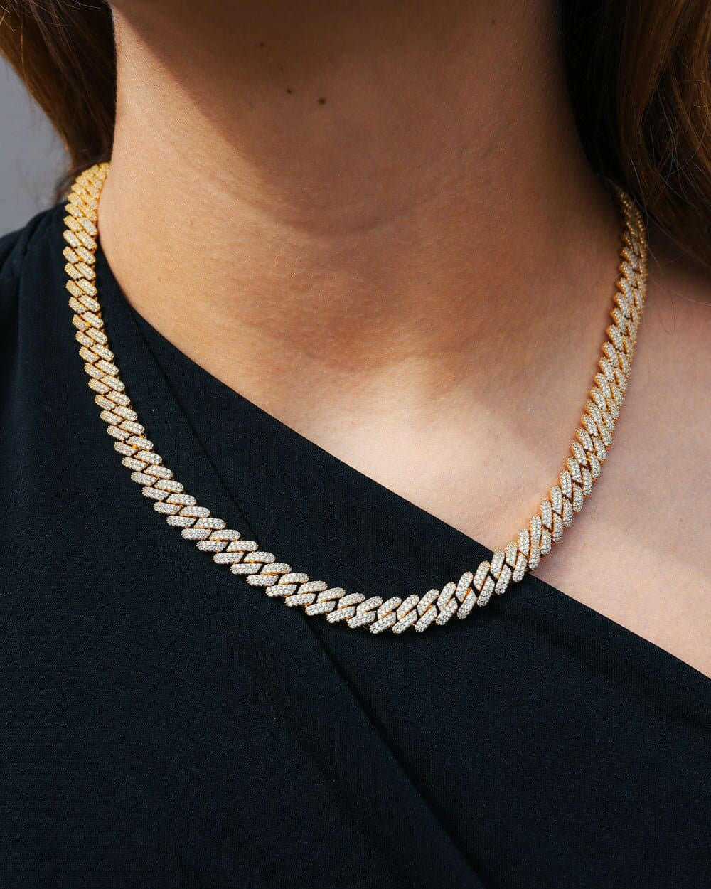 PRONG CHAIN. - 9MM 18K GOLD Chains Evarlox   