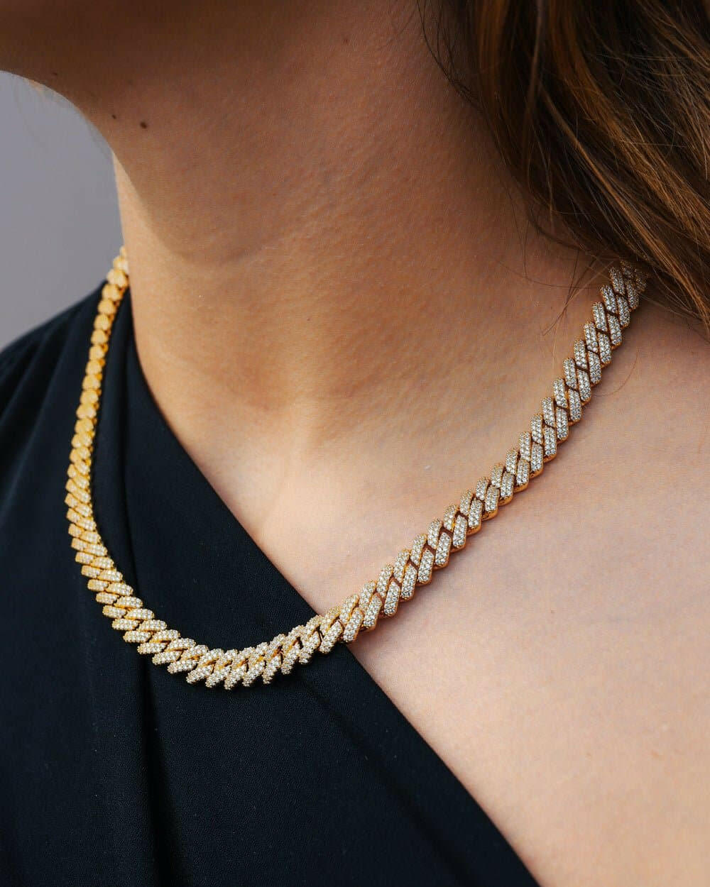 PRONG CHAIN. - 9MM 18K GOLD Chains Evarlox   