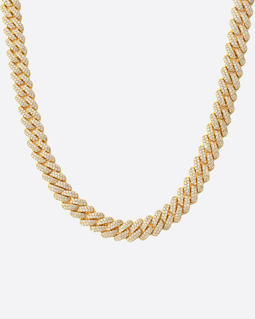 PRONG CHAIN. - 9MM 18K GOLD Chains Evarlox   