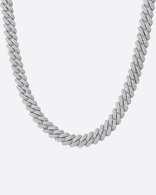 PRONG CHAIN. - 9MM WHITE GOLD Chains Evarlox   