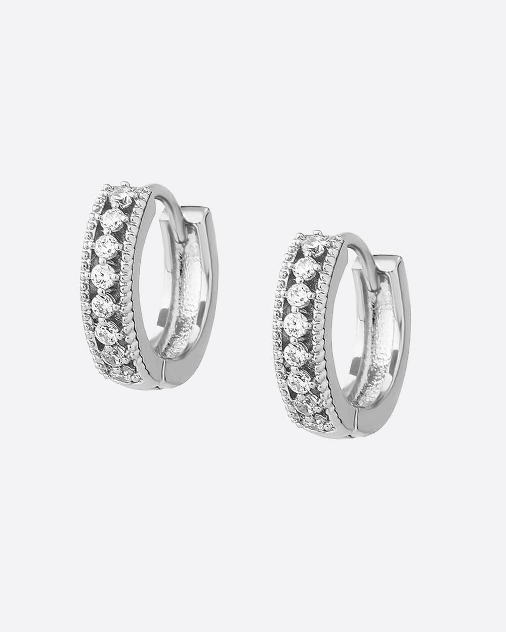 SPARKLES EARRINGS. - WHITE GOLD Earrings Evarlox   