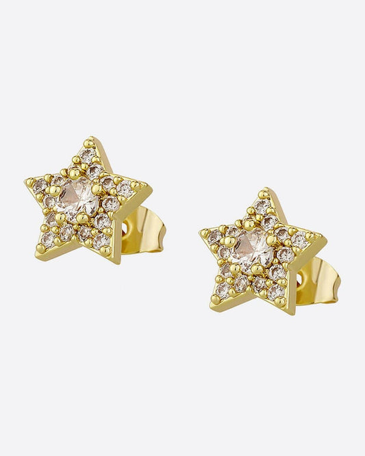 STAR STUDS. - 18K GOLD Earrings Evarlox   