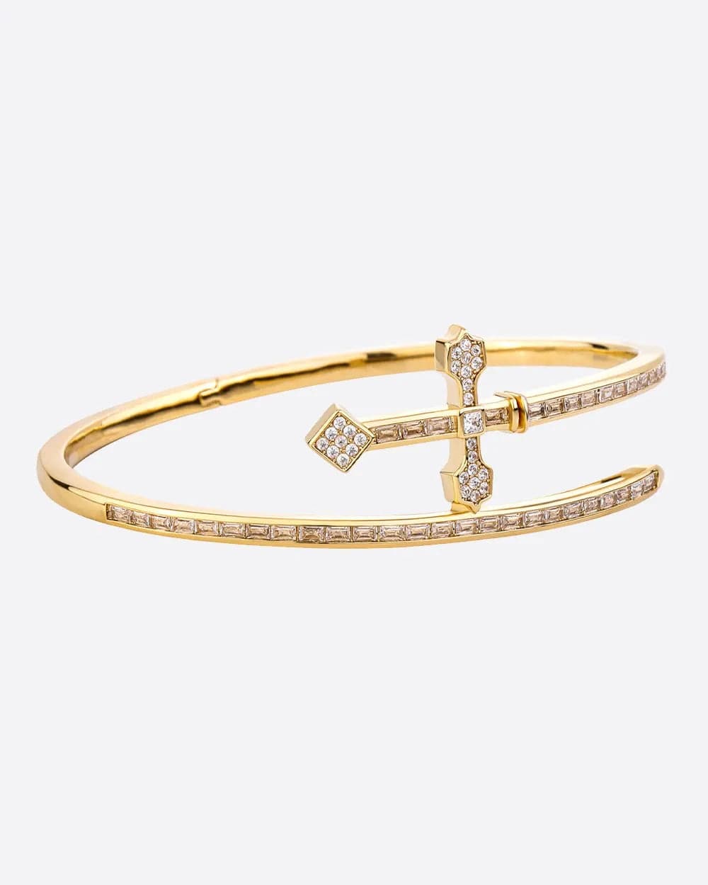 SWORD BANGLE. - 18K GOLD Bracelets Evarlox   