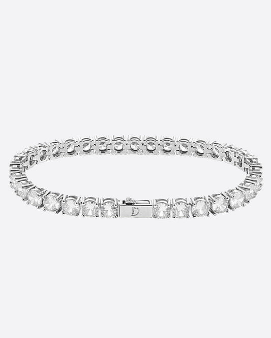 TENNISBOY BRACELET. - 5MM WHITE GOLD Bracelets Evarlox   